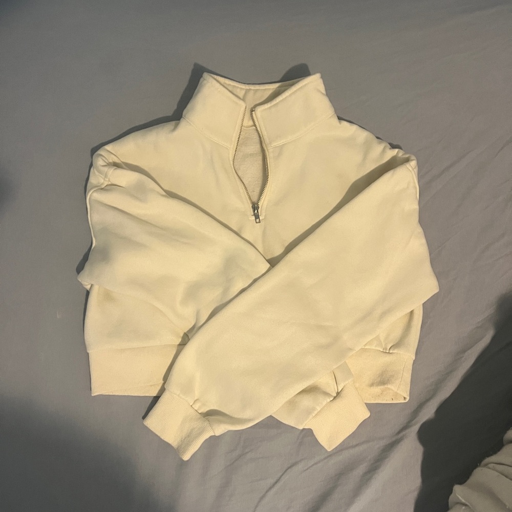 Cropped Quarter Zip